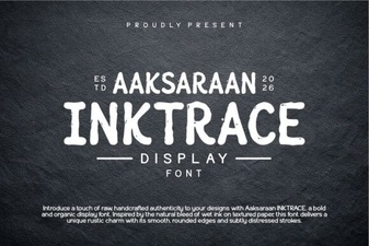 Aaksaraan Inktrace Font for Modern Creative Projects