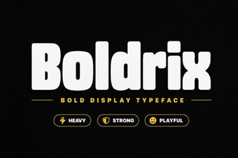 Boldrix Font: a Modern Designer's Toolkit