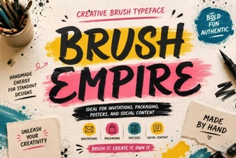 Brush Empire Font for Creative Design Projects