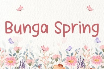 Bunga Spring Font for Creative Designs