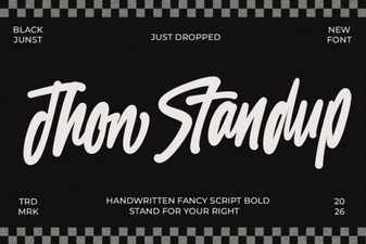 Jhon Standup Font for Clean Graphic Design